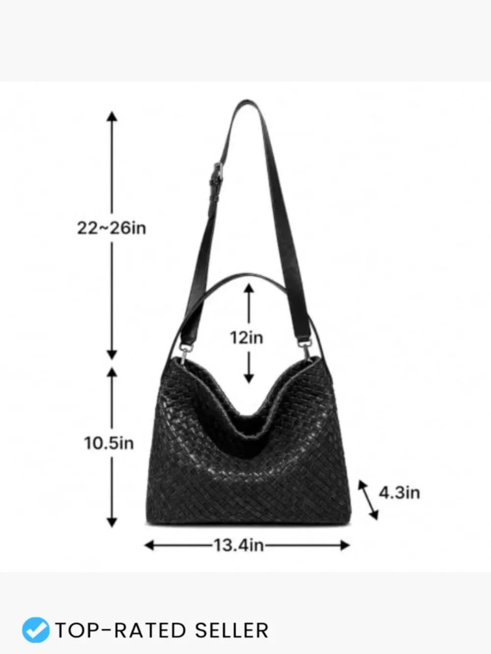 Faux Suede Woven Tote Bag Women Large Hobo Shoulder Purse Vegan Fashion